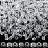 150pcs Clear Hair Beads for Braids, Plastic Loc Dreadlock Large Hole Pony Beads, Crystal Hair Bead Assortments Decoration for Jewelry Making Bracelets Necklaces DIY Crafts- 0.47x0.39in