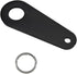 Motorcycle Bell Hanger, Good Luck Riding Motor Hanger with Split Ring, Metal Biker Bell Hanger Fits for Most Bells (Black, Style B)