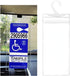 Handicap Placard Holder, 11.6"×5" Transparent Disabled Parking Permit Protective Holder Sleeve, Automotive Disabled Placard Cover with Large Hanger, Car Accessories (1 PCS)