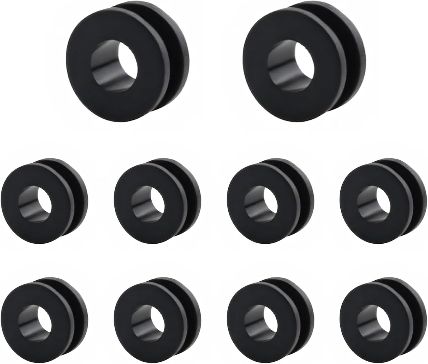 10 PCS Motorcycle M6 Grommets Kit, Rubber Bushing Grommets Pressure Relief Cushion for Fairings Cowling, Shockproof Buffer Washer Grommet Replacement for Motorbike Body Repair