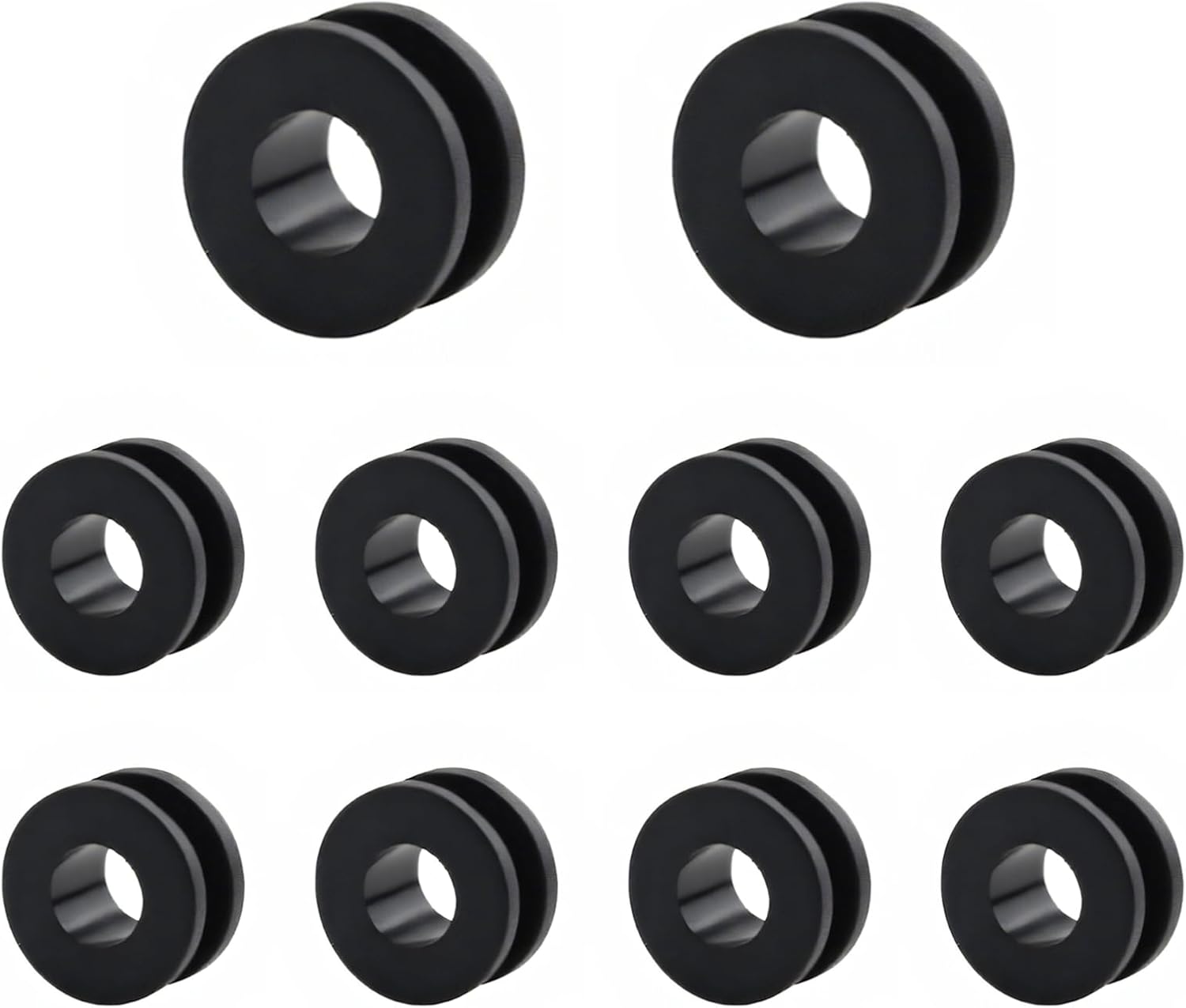 10 PCS Motorcycle M6 Grommets Kit, Rubber Bushing Grommets Pressure Relief Cushion for Fairings Cowling, Shockproof Buffer Washer Grommet Replacement for Motorbike Body Repair
