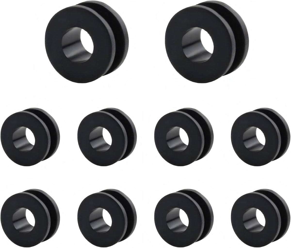 10 PCS Motorcycle M6 Grommets Kit, Rubber Bushing Grommets Pressure Relief Cushion for Fairings Cowling, Shockproof Buffer Washer Grommet Replacement for Motorbike Body Repair