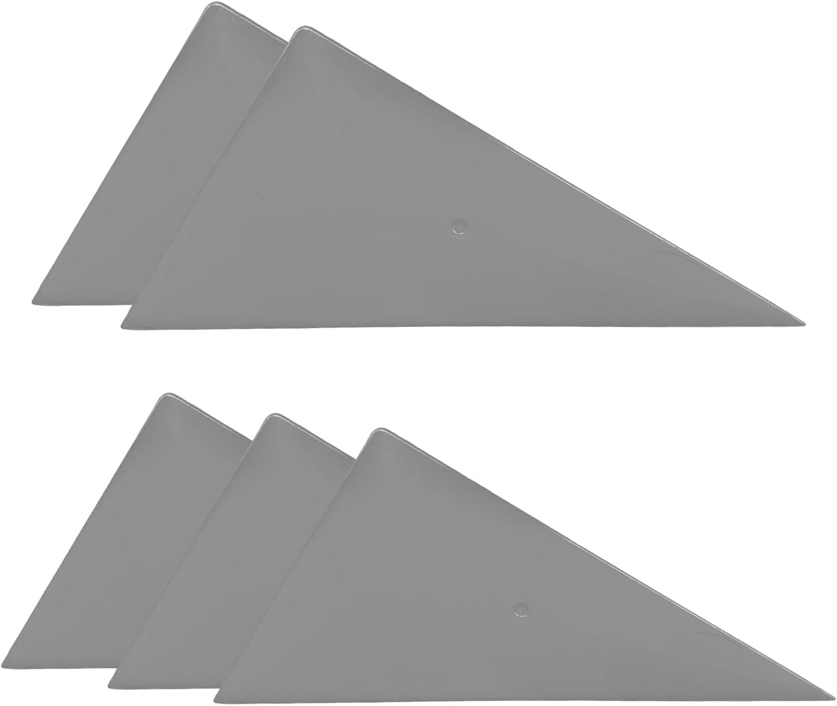 5 PCS Window Tint Squeegee, Automotive Triangle Squeegee Plastic Window Tint Tools, Flexible Corner Scraper for Car Wrapping Window Tinting, Universal Car Accessories (Gray)