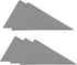 5 PCS Window Tint Squeegee, Automotive Triangle Squeegee Plastic Window Tint Tools, Flexible Corner Scraper for Car Wrapping Window Tinting, Universal Car Accessories (Gray)