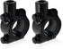 2PCS Motorcycle Handlebar Mirror Mount Holder, 8mm 7/8" Handlebar Clamp Rearview Side Mirror Adapter, Aluminum Motorcycle Mirror Mount Clamp for ATV Street Bike Scooter (Black, 8mm)