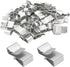 50PCS Trailer Frame Wire Clips, 18mm/0.72inch Metal Cable Clips Double Wire Clip, Trailer Clamps fits Boat Cargo Camper Snowmobile Cable for Wire Management, Car Accessories
