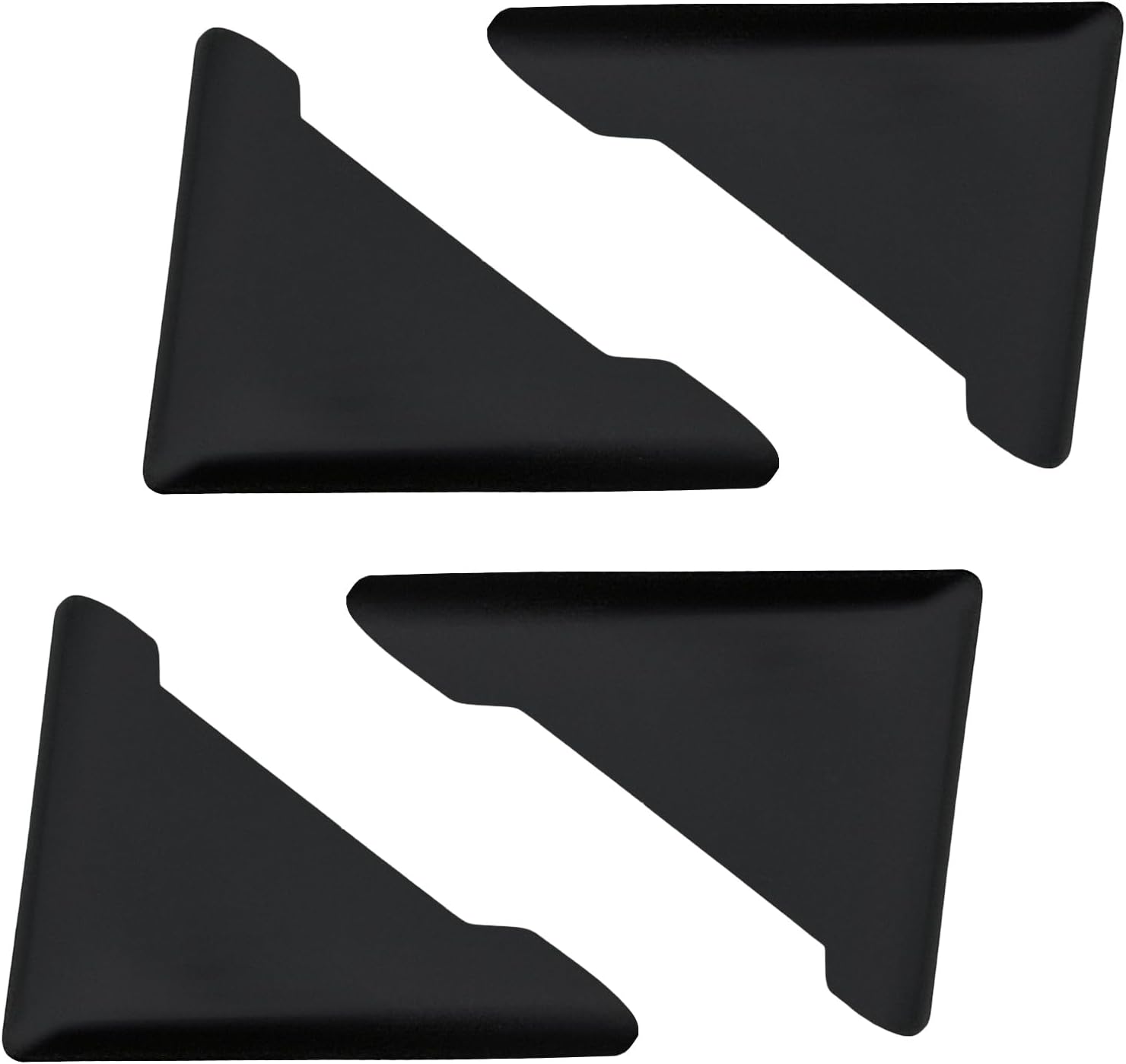 4PCS Car Door Edge Guards, Anti-Scratch PVC Front Door Corner Bumper Protector, Anti-Collision Corner Guard Cushion Triangle Trim Sticker for Most Vehicle Side Doors