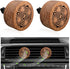 2 PCS Wood Car Essential Oil Diffuser, Wooden Aromatherapy Essential Oils Diffuser with Vent Clip, Wood Vent Clip Air Freshener for Vehicle Office Home Bedroom (Lucky Stamen)