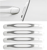 4 PCS Car Door Edge Guards, Anti-Scratch Self Adhesive Strip Trim Auto Body Protector, Anti-Collision Strip Vehicle Door Exterior Protective Cover, Car Accessories (White)