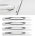 4 PCS Car Door Edge Guards, Anti-Scratch Self Adhesive Strip Trim Auto Body Protector, Anti-Collision Strip Vehicle Door Exterior Protective Cover, Car Accessories (White)