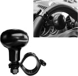 Steering Wheel Spinner Knob, Automotive Ball Power Handle for Car Steering Wheel, Steering Wheel Power Knob for Most Cars Semi Trucks Tractors Boats, Car Accessories (Black)