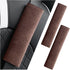 2PCS Car Seat Belt Covers, 2.6" × 19.3" Extended Seatbelt Pad for Shoulder & Neck Protection, Soft Comfort Safety Belt Strap Shoulder Protector for Car Backpack Laptop Bag (Brown)