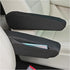 2PCS Arm Rest Cover for Car with Side Pocket,Breathable Cloth Fabric Car Armrest Covers for Armrests Protection,All Seasons Soft Armrest Cover for Cars Universal Cars Interior Accessories (Black)