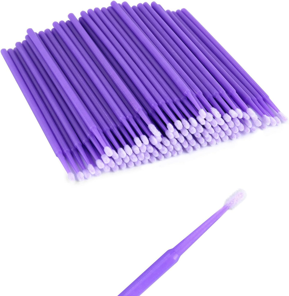 100PCS Car Touch Up Paint Brushes,Single-Use Micro Brushes for Refinishing Car Detail Paint Tiny Paint Brushes Scratches,Practical Car Accessories Micro Paint Brushes for Paint Chip Repair