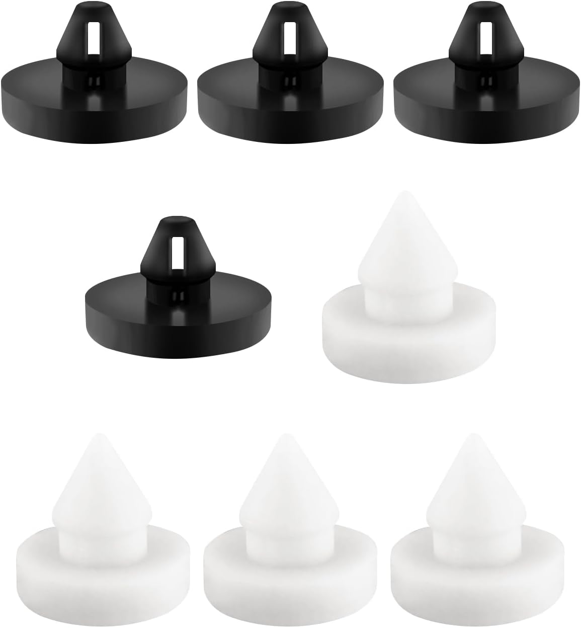 8PCS Car Brake Pedal Stop Pad - Premium Rubber Brake Switch Stopper Compatible with Lexus Scion Toyota Acura - Clutch Pedal Pad Stopper OEM#46505-SA5-000,90541-06036