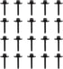 20PCS Automotive Fender Liner Wheel Well Liners Bumper Cover Bolt Screw for Tighten Installation,OEM