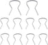 10PCS Car Window Crank Retainer Clips,Metal Car Window Handle Fasteners for Securing Door Handle Cranks,Universal Car Accessories Automotive Clips for Door Window Handle (10PCS)