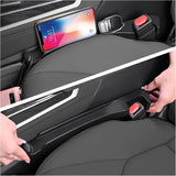 2-in-1 Upgraded Car Seat Gap Filler with Hook,2PCS Double Side Car Seat Gap Plug with Storage Slot,Universal in Between Cars Seats Catcher Cars Interior Accessories
