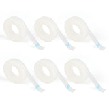 6 Rolls PE Micropore Medical Tape Roll, 1/2'' x 59 Yards Lash Tape, Eyelash Tape for Eyelash Extensions, Wound, Sensitive Skin - Individual Package (Transparent)