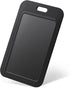 3 Pack Sliding ID Badge Holder Hard Black Vertical Plastic Card Case Protector Pouch with Clear Window for Office School ID Credit Cards Proximity Key Cards Driver’s Licenses and Passes