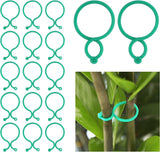 Garden Plant Support Clips 100Pcs Green Tomato Clips Vegetables Vine Flower Clips Garden Clips For Climbing Plants, Securing Plants