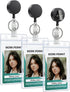 3 Pack Retractable Badge Reel with Swivel Alligator Clip Heavy Duty Retractable Keychain with Stainless Steel Spring Coil Strong ABS Casing with Waterproof Clear Badge Holder