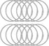 Loose Leaf Binder Rings 2 Inch Smooth Steel Book Rings for Index Cards Flash Cards Receipts Memos Photos and Files Heavy Duty Organizers Loops for Office School and Home Use, 12 Pack