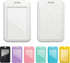 1 Pcs Sliding ID Badge Holder with Clear Window White ID Card Protector Pouch for Office School ID Credit Cards Proximity Key Cards Driver’s Licenses and Passes