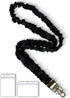 Stretchy Scrunchie Lanyard for ID Badges Keys, Cute Teacher Lanyard for Women with 2 Card Holders 19.6 Inch