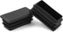 10 PCS 1" X 2" Rectangle Black Plastic Plug End Cap for Pipe Tubing, Chair Leg