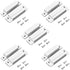 MC-31 Wired Surface-Mounted NC Magnetic Door Window Contact Sensor Alarm Reed Switch, White, Pack of 5 with 20 Screws