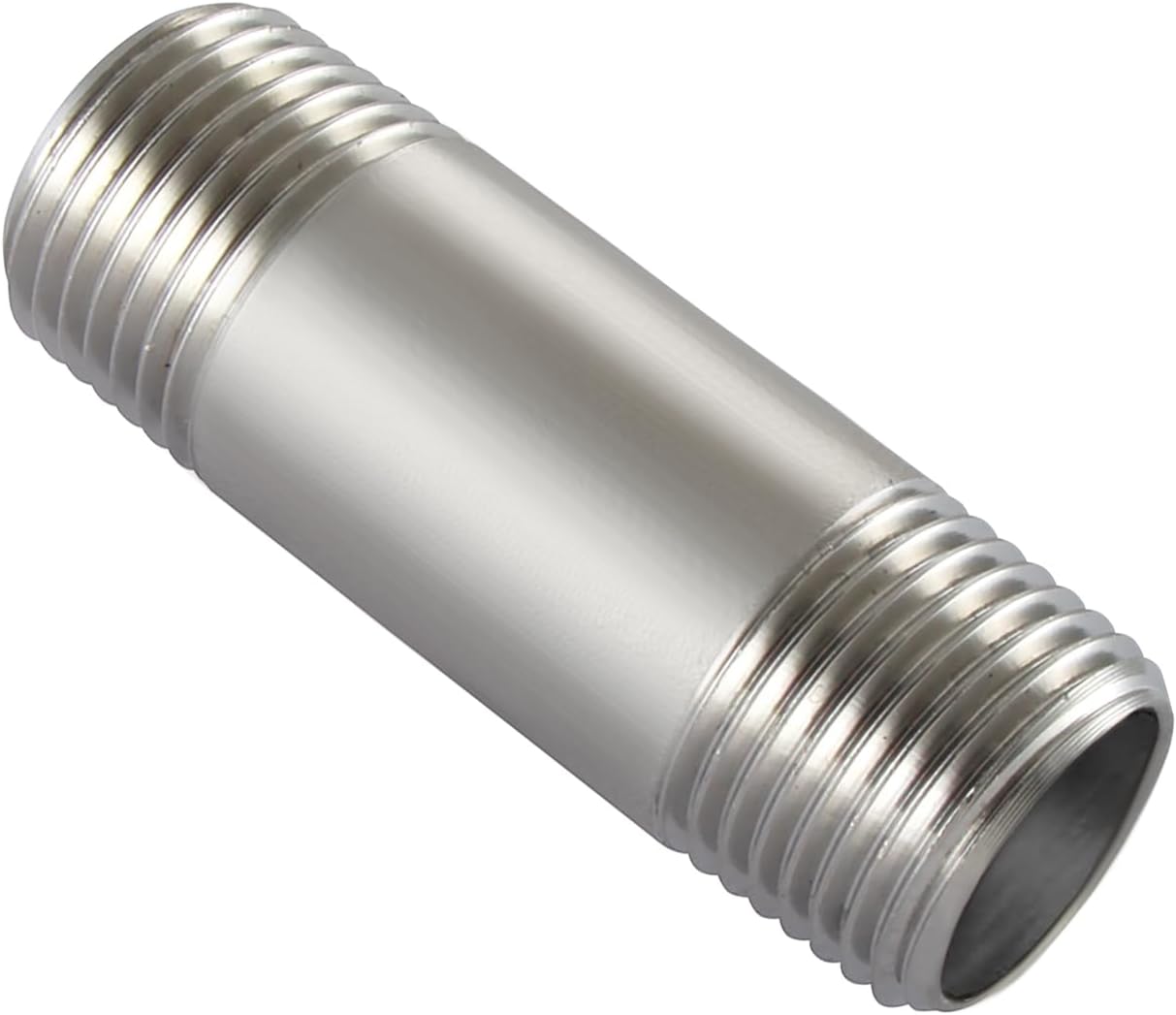 Stainless Steel Pipe Fittings, 1/2" NPT x 1/2" NPT Male Threaded, 2" Length Nipple Cast Pipe