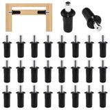 24Pcs Cabinet Door Repair Pins, Damper Replacement Spring Loaded Repair Pins, Furniture Fittings Door Pin, Blinds Repair Pin, Black