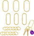 Brass Screw Lock Keychain Holder, 3 Sizes Key Ring Gold Carabiner Clip for Hanging Crafts and Various Keys