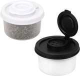Salt and Pepper Shakers, Mini Salt Shaker to go Moisture Proof Salt Pepper Shakers Spice Container Dispenser for Camping Picnic Lunch Boxes Travel Kitchen