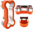 Dog Cookie Cutters Set 3 Piece -3 Different Sizes Of Dog, Bone, and Paw Print Cookie Mold Dog Bone Cutters Stainless Steel Shaped Cutters for Homemade Treats,Cakes and Cookies
