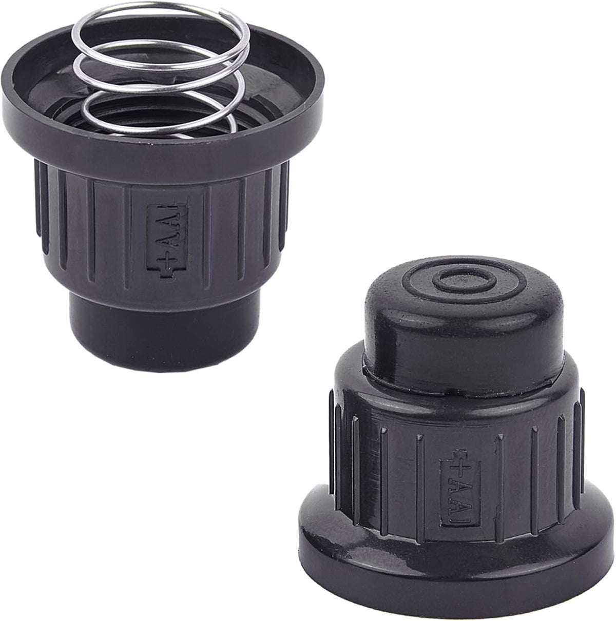 2Pcs AA Battery Push Button Igniter Caps with Spring, Igniter Replacement Button Cap for Blackstone Char-Broil Gas Grill, BBQ, Fire Pit, Barbecue, Spark Generator Cover