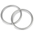 Aluminium Baby Sling Ring 3 in, Soft Wrap Carrier Rings Accessory for Infants Toddlers Newborn Kids (Silver)