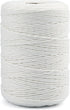 White Cotton String Butchers Cooking String Twine 2mm 656ft for Crafts, Tying Meat, Making Sausage