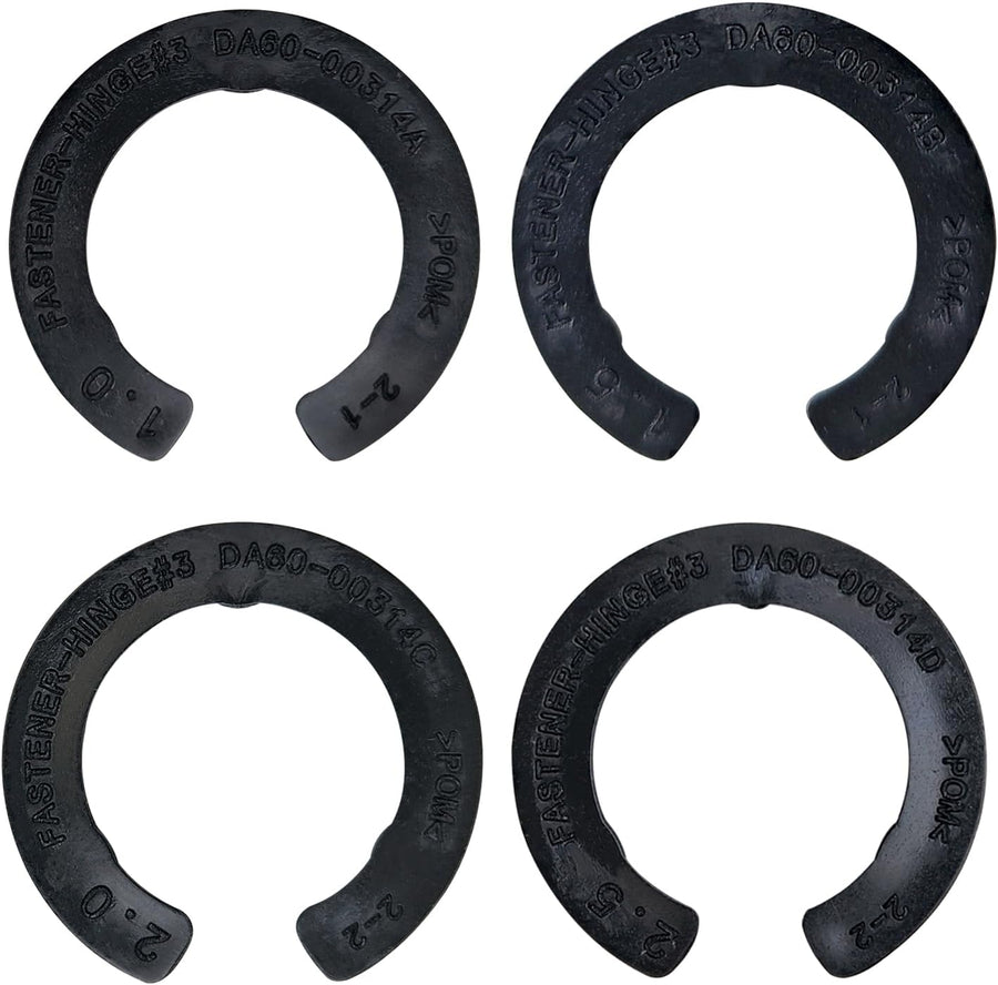 4 Pcs Upgraded DA99-04158A Hinge Shim Refrigerator Door Height Adjustment Kits, Replacement Parts for Samsung 3282540, DA60-00314C, PS6448337 AP5668209,4 Different Thickness