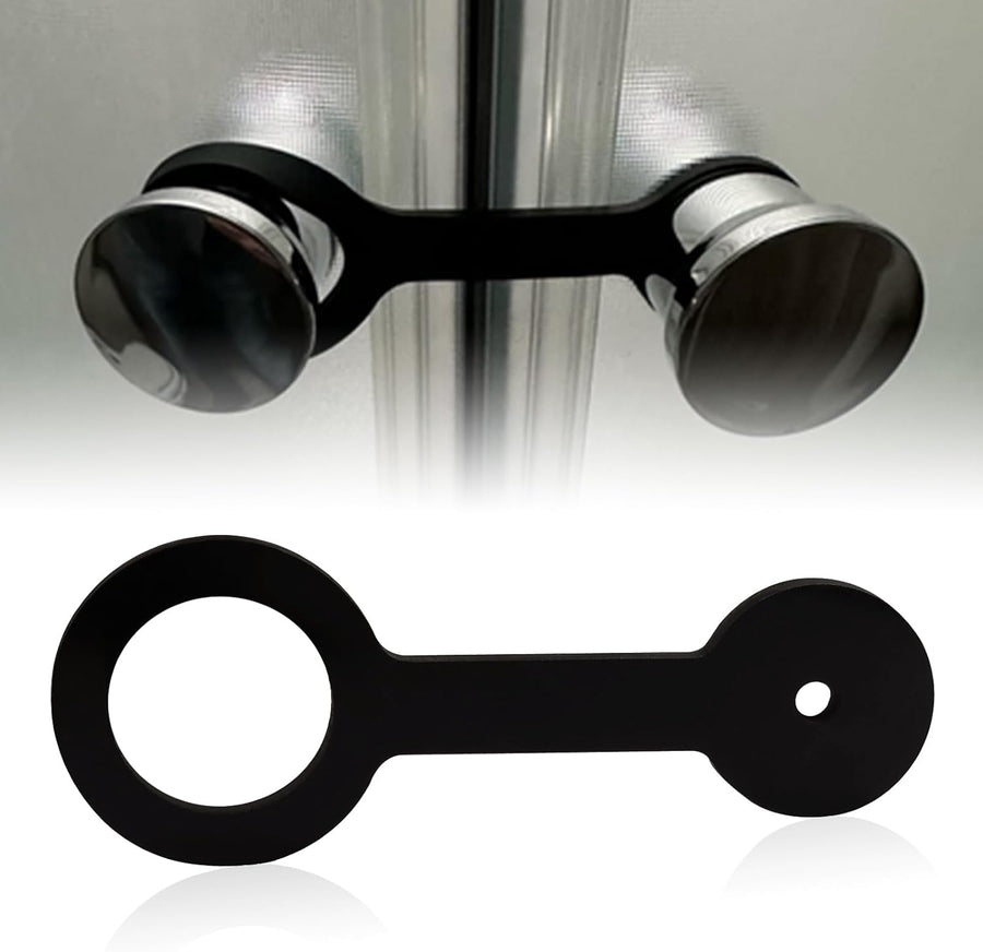 2 Pcs RV Shower Door Latch Strap, Silicone, Black, Fits Most Shower Doors for RV/Camper/Motorhome/Third Wheel, Compatible with Forest River #F100158276 and Jayco #0273349