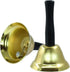 2 Pack Loud Hand Bells, Gold Ringing Bells with Handle Call Bells Dinner Bells for Classroom, Food Line, Alarm, Jingles, Ringing
