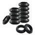 12 Pcs 20mm Rubber Grommets, 3/4 Inch ID Rubber Hole Grommets Rubber Wire Grommets Eyelet Ring Gasket Hole Grommets for Firewall Wires Cables Hoses Protection