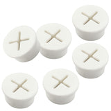 12pcs 3/4 Inch (20mm) Rubber Desk Grommet, Flexible Desk Hole Cover Plug Wire Management Cable Cord Pass Through for Office Home Equipment (White)