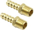 2pcs Brass 5/16" Hose Barb to 1/4" NPT Male Quick Couplers