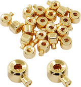 20Pcs Gold Plated Brass Rondelle Spacer Beads 3mm for DIY Bracelet Necklace Jewelry Making