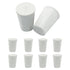 10 Pcs White Solid Rubber Stoppers 1