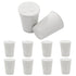 10 Pcs White Solid Rubber Stoppers 00