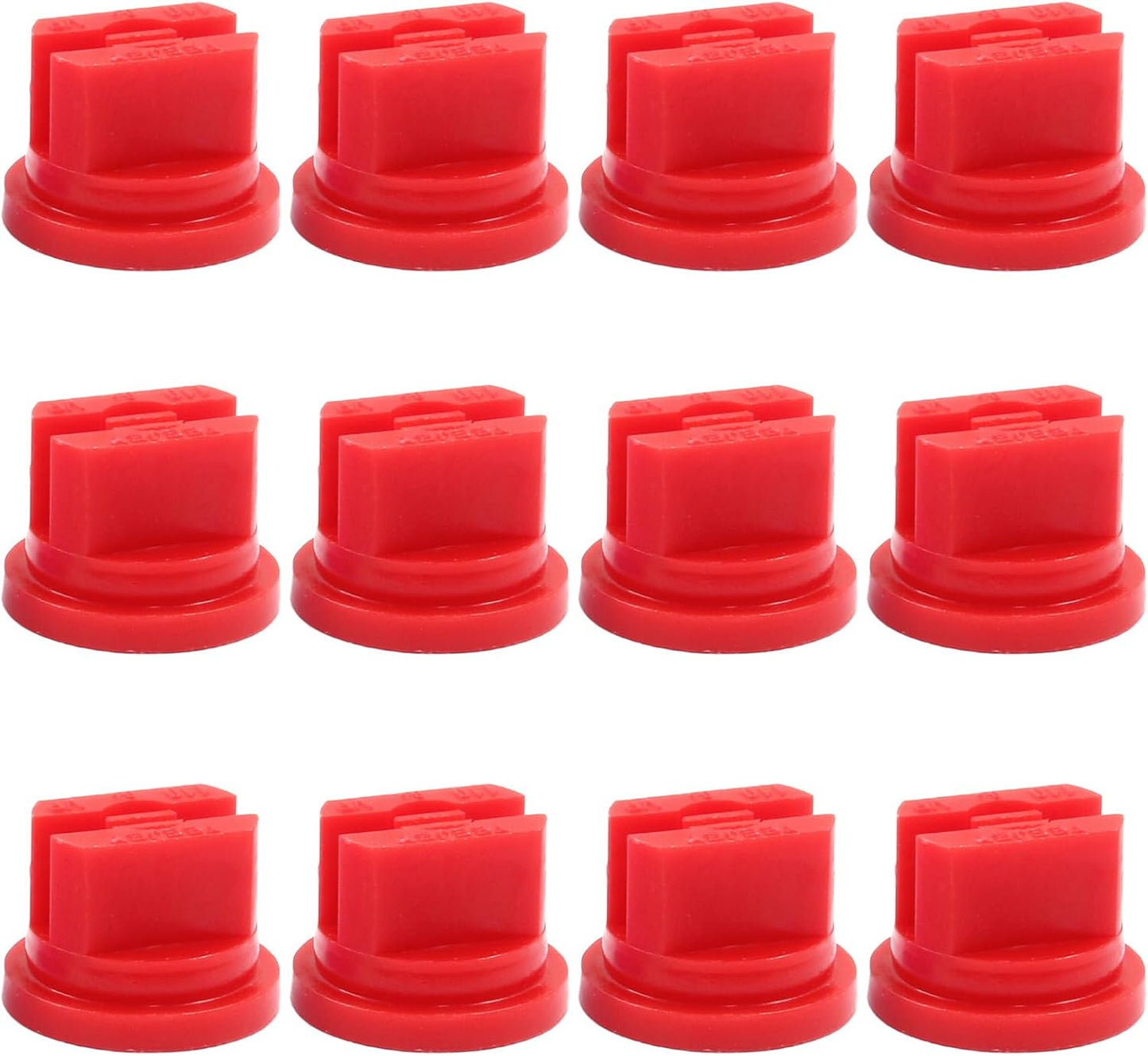 12Pcs Flat Fan Spray Tip 110 Degree Plastic Spray Nozzle Tip Fan Shaped Atomizing Nozzle Agriculture Greenhouse Sprayer Equipment