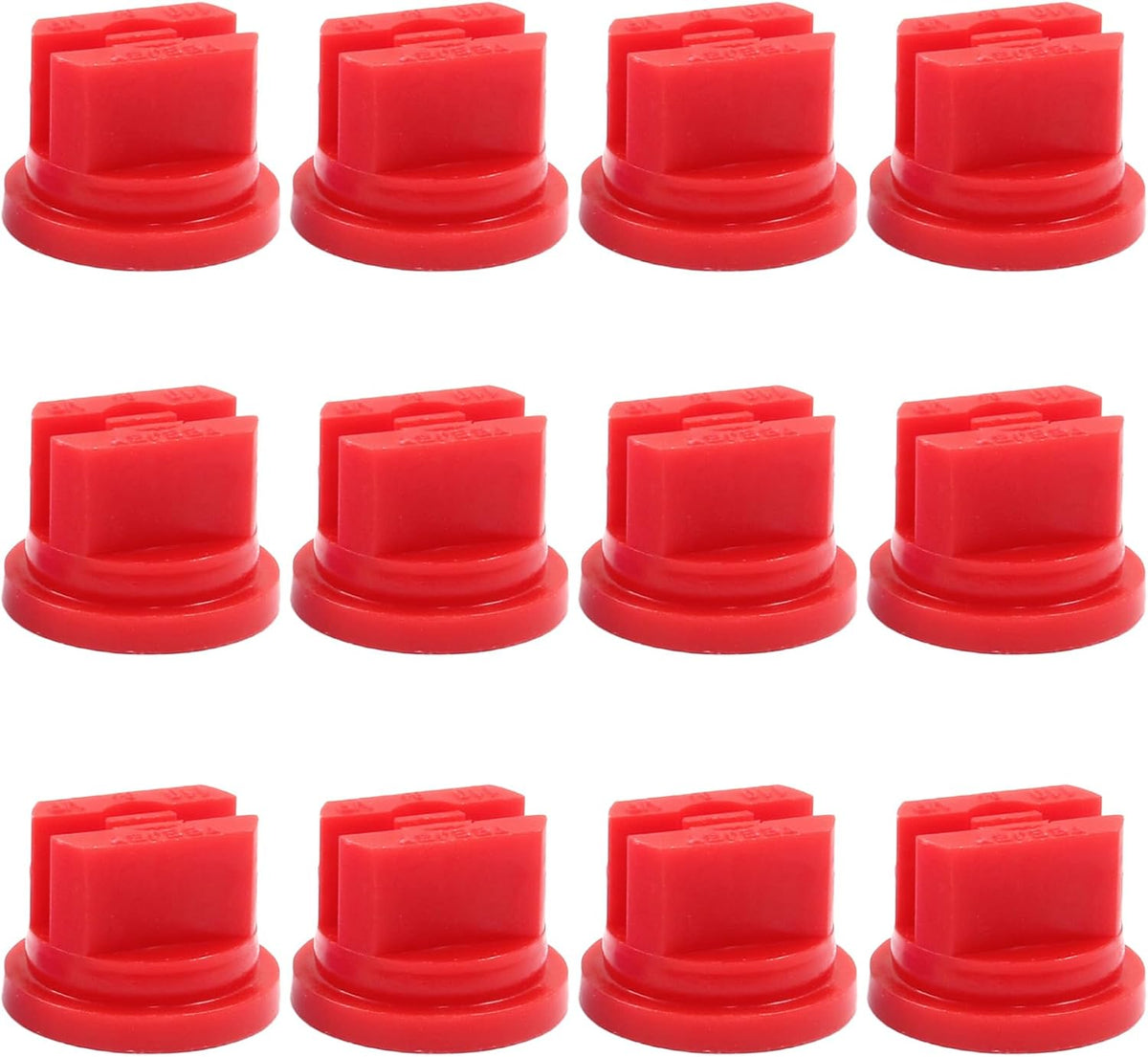 12Pcs Flat Fan Spray Tip 110 Degree Plastic Spray Nozzle Tip Fan Shaped Atomizing Nozzle Agriculture Greenhouse Sprayer Equipment
